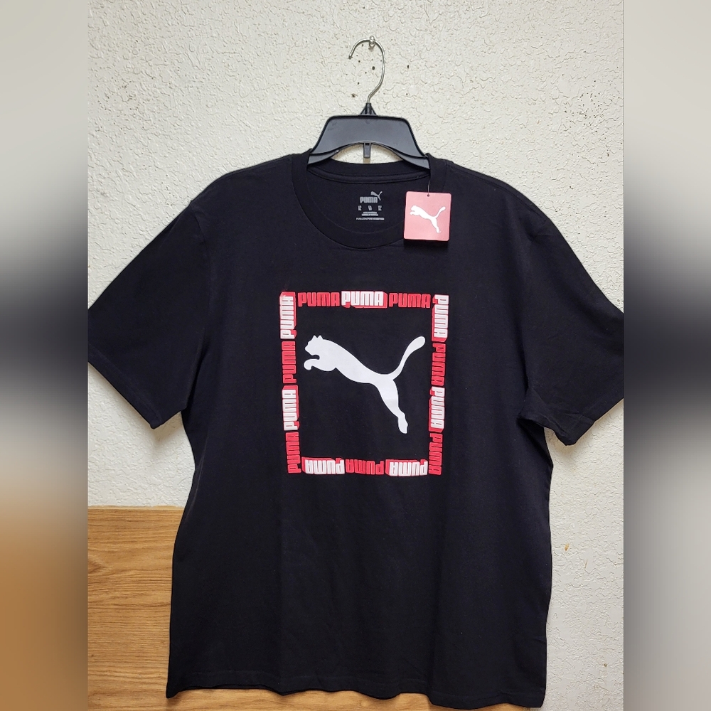 Puma Black/Red T-shirt Men Size XL  NWT
